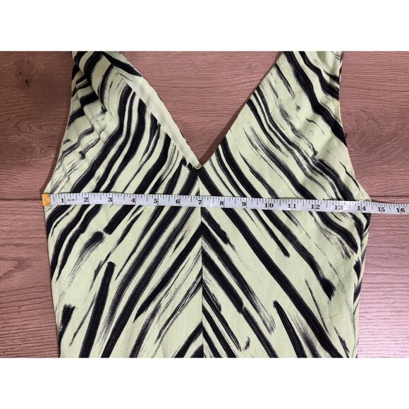 Proenza Schouler White Label Brushstroke Print Georgette Dress 2 - Picture 7 of 9